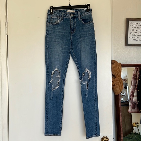 Levi 26 High Rise Skinny Jeans - Picture 1 of 2